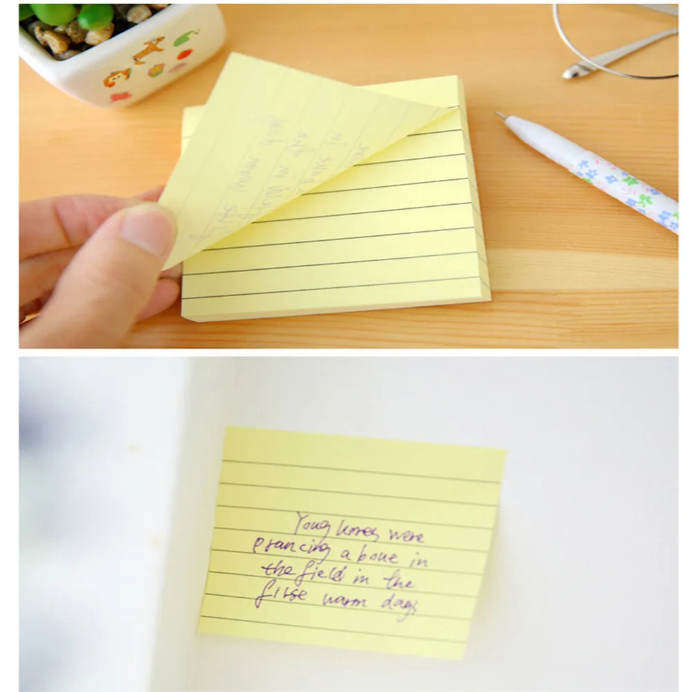 80 ورقة ملونة خط أفقي ورقة مذكرة الوسادة ملاحظات لاصقة المرجعية نقطة ذلك علامة ملصق مكتب اللوازم المدرسية أجهزة الكمبيوتر المحمولة