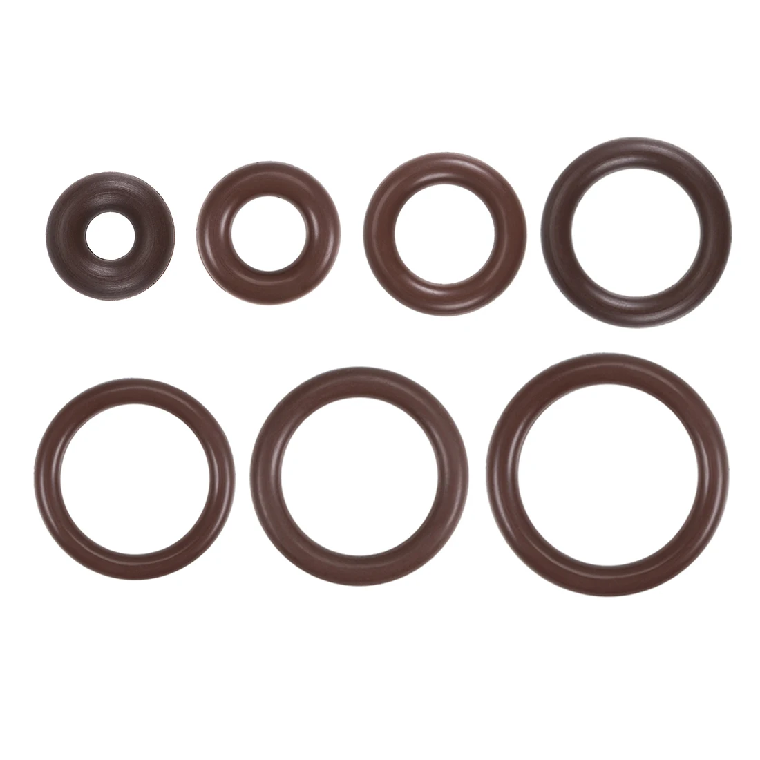 

uxcell 10pcs Fluorine Rubber O-Rings OD ID 3mm Width FKM Seal Gasket Brown to Machinery Hydraulic Pneumatic Repairs etc