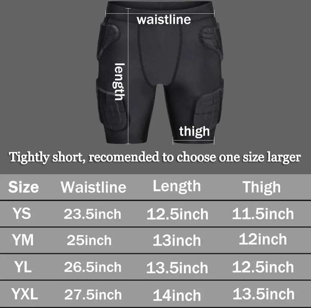 Children Football Compression Shirt Shorts With Pads Short Sleeve Kids Youth Goalkeeper Padded Protective For Soccer Baseball