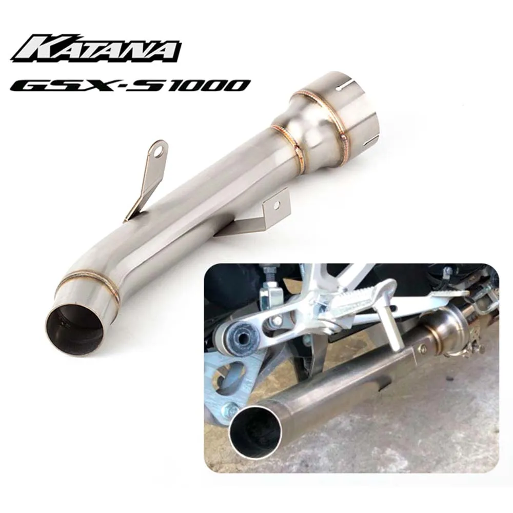 For Suzuki KATANA 1000 2019-2020 GSXS1000 / F 2015 - 2020 Middle Link Pipe Motorcycle Exhaust Muffler Connect Middle Tube