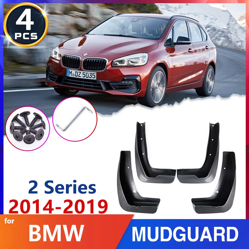 Car-Mud-Flap Fender Mudguards for BMW 2 Series F45 F46 Gran Active Tourer 2014~2019 2015 Splsah Guards Auto-Accessories-Goods