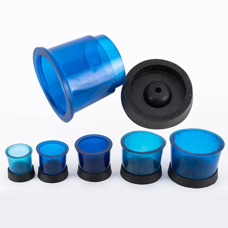 5Pcs Dental Casting Investment Ring Dental Lab Blue Plastic Models Embedding Ring Wax-embedded Circle Centrifugal Casting Cup