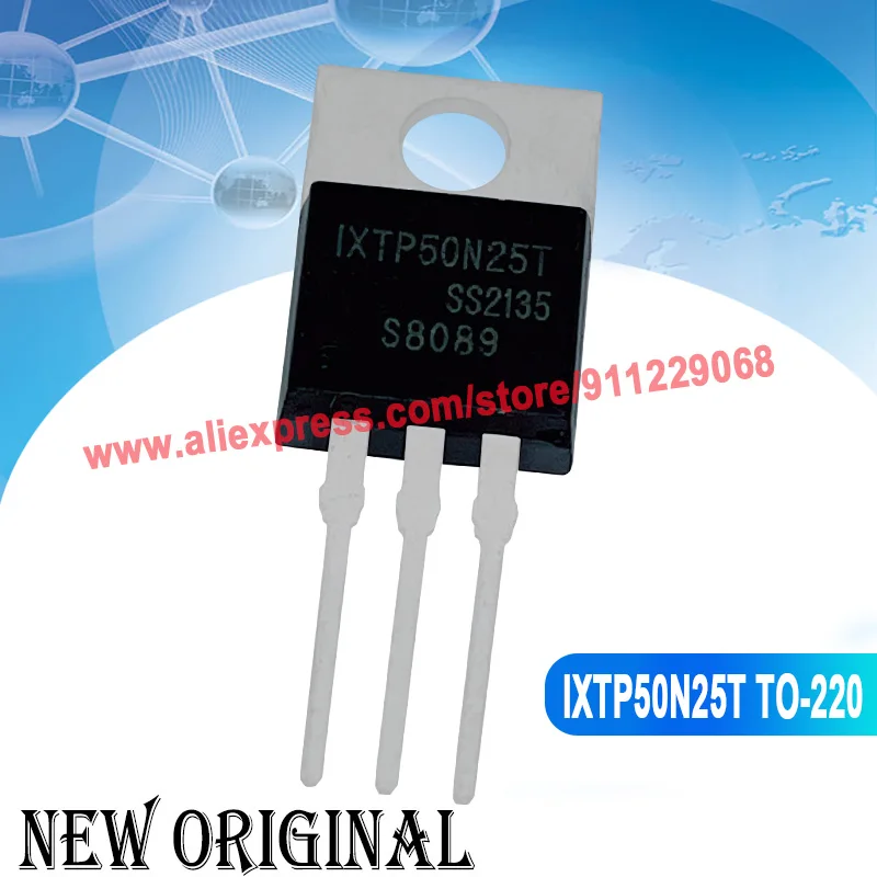 (5 Pieces) IXTP50N25T  TO-220 250V 50A