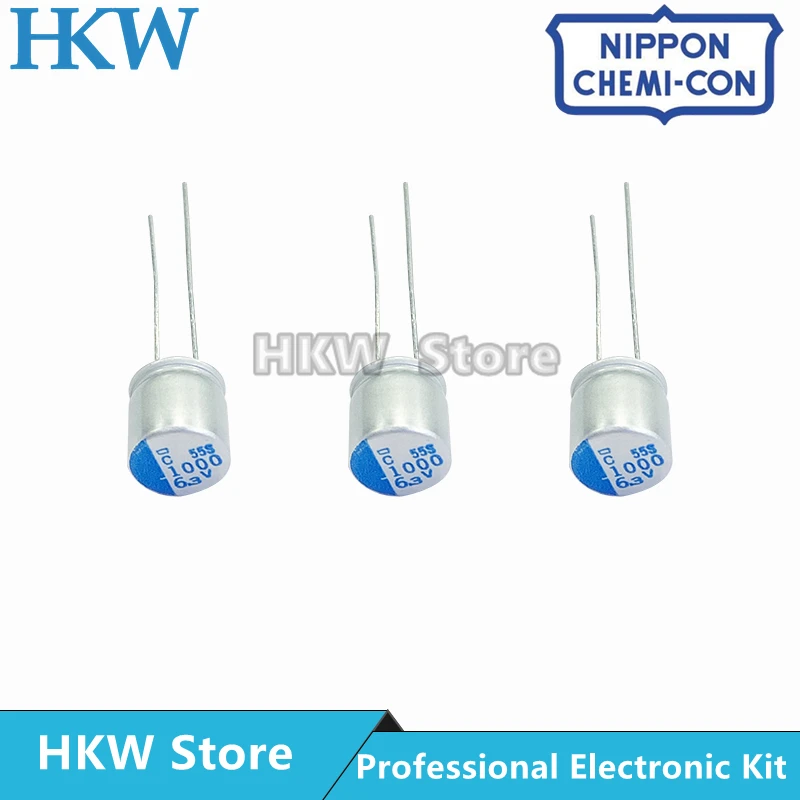 10pcs NCC Aluminum Solid Capacitor 2.5V 6.3V 4V 16V 100UF 270UF 470UF 560UF 820UF 1000UF 1200UF 1500UF NIPPON CHEMI CON Original