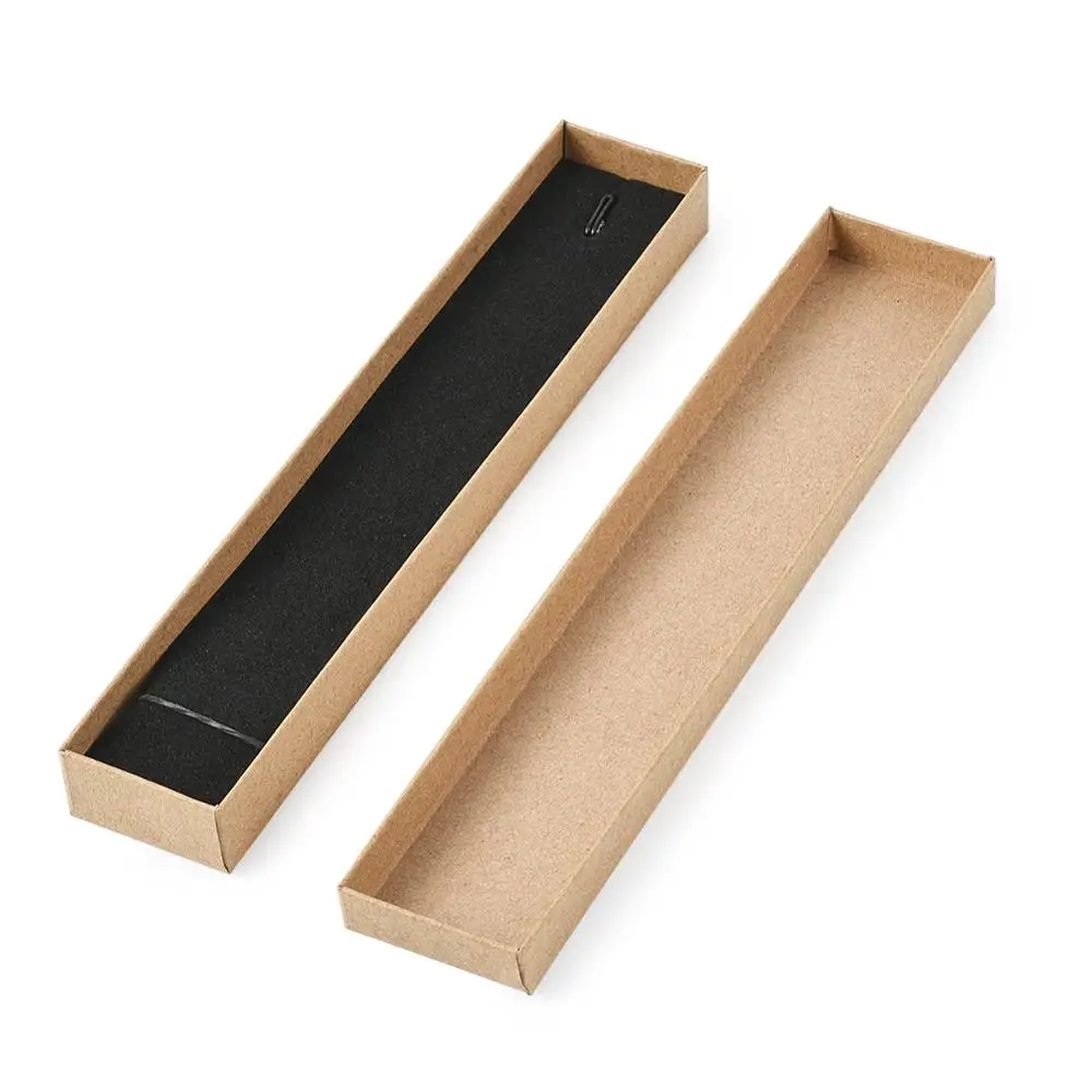 12pcs/set Rectangle Necklace Bracelet Jewelry Gift Box Packaging Cardboard Boxes  Jewellery Case Display Box Simple Style