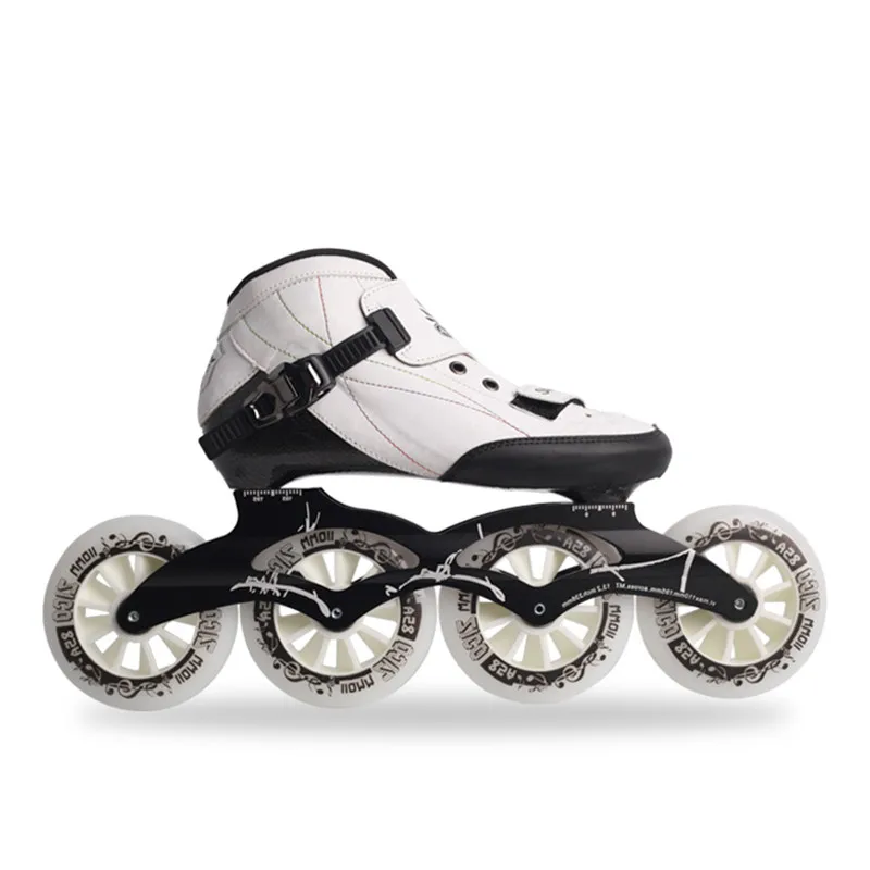 Outdoor Speed Racing Long Street Trace Asphalt Road Inline Speed Skates Shoes Carbon Fiber Adults Kids Sport Roller Patines EU48