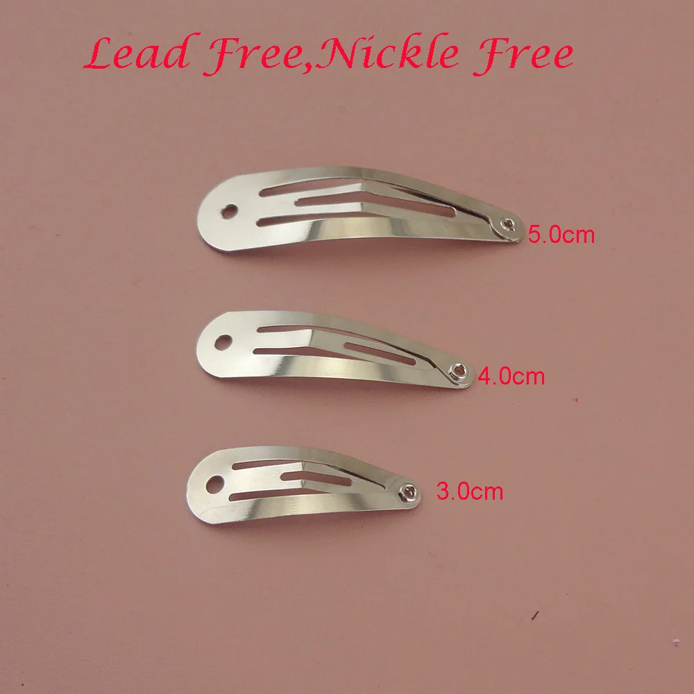 Clip de Metal para el pelo para mujeres y niñas, horquillas lisas de 3cm, 4cm, 5cm, 6cm, 7cm, accesorios para el cabello, respetuoso con el medio