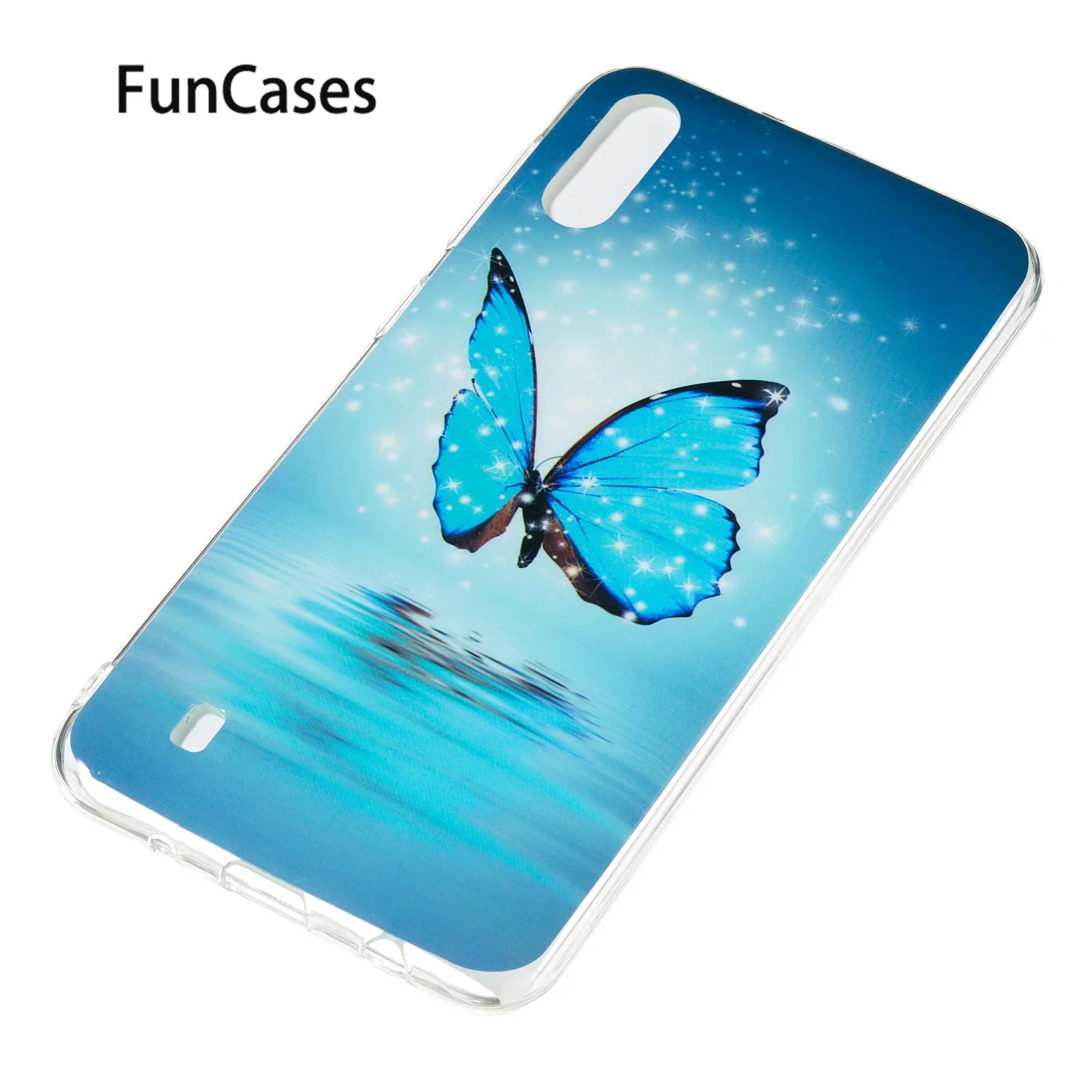 Back Case For funda Samsung M10 Unicorn Soft Silicone Cover sFor Samsung Galaxy telefon M20 M30 Carcaso Rhinestone Case Luxury