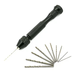Ensemble de Mini forets à main en acier, 1 ensemble, bijoux faits à la main, moule en résine, outils perforateur de trous