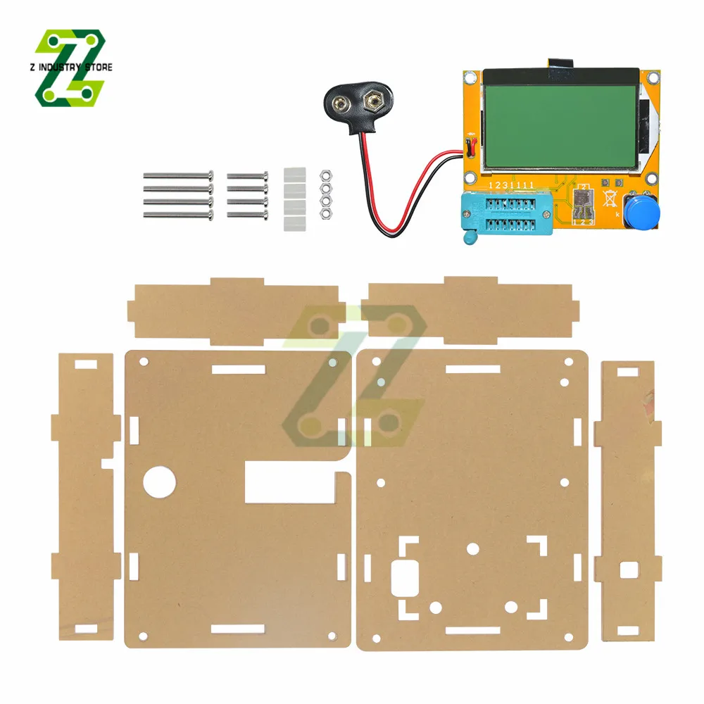 Acrylic Case Shell Housing  for LCR-T4 Transistor Tester Diode Triode Capacitor Meter Multimeter