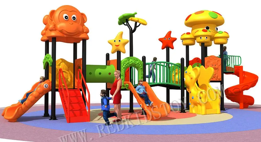 Wholesale Chinese Direct Factory Colorful Outdoor Playground With Swing Cheaper Price