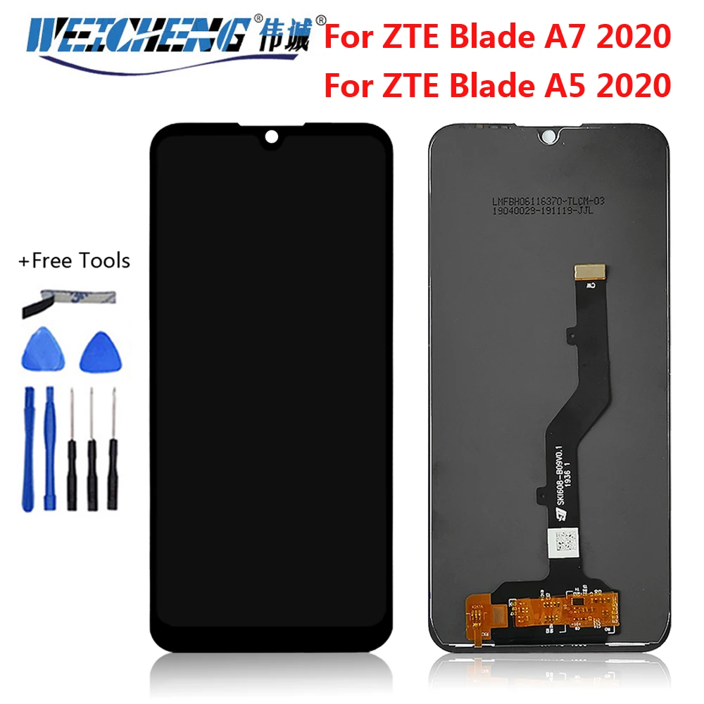 For ZTE Blade A7 2020 LCD Display+Touch Screen Digitizer Sensor Assembly For ZTE Blade A5 2020