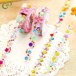 1 Roll Acrylic Diamond Stickers Tape DIY Handmade Craft and Art Toys Materials Scrapbook Album Photo frame Decoration GYH