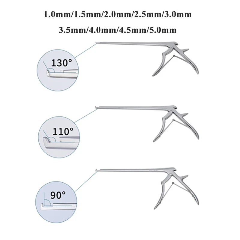 Orthopedic Equipment Vertebral Cone Plate Rongeur Spinal Neurosurgery Nucleus Pulposus Forceps Animal 90 Dgeree 220mm Supplies