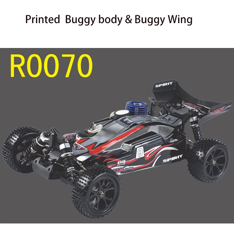 Body Shell & Wing For Vrx Racing 1/10 Nitro Buggy Spirit RH1006 RH1007,Fit R0070/R0071/R0110