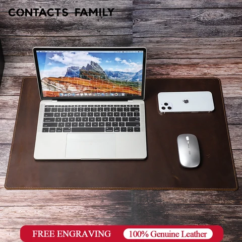 CONTACT'S FAMILY Кожаный коврик для мыши CF9010 - Элегантный и практичный — пример использования