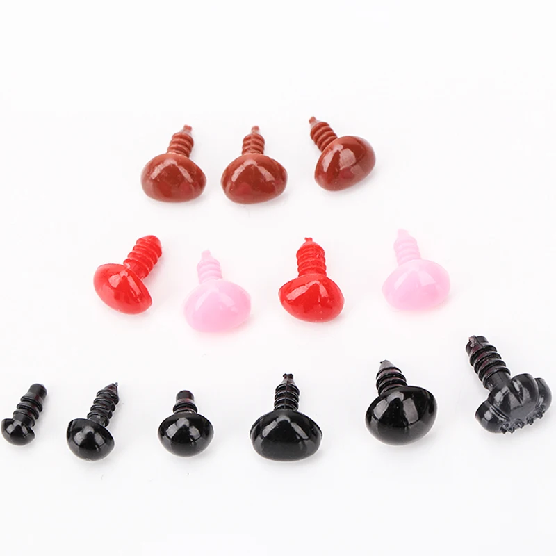 75pcs Box Mix Color Plastic Noses Safety Eyes For Toys 6mm 8mm 10mm 12mm Teddy Bear Toys Animal Amigurumi Eyes Dolls Accessories