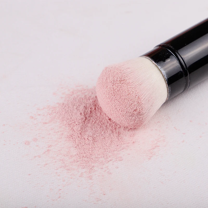 MyDestiny Retractable Multifunctional Makeup Brush For Blush& Powder Makeup Brush Portable With Lid
