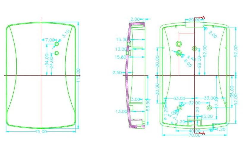 LK-AC03 Door Access Rfid Reader Enclosure Control Outlet ABS Plastic Junction Box 115x75x20mm image 6