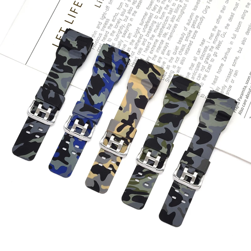 Resin Watchband for Casio G-Shock GG-1000 / GWG-100 / GSG-100 Men Sport Waterproof Replace Bracelet Band Strap Watch Accessories