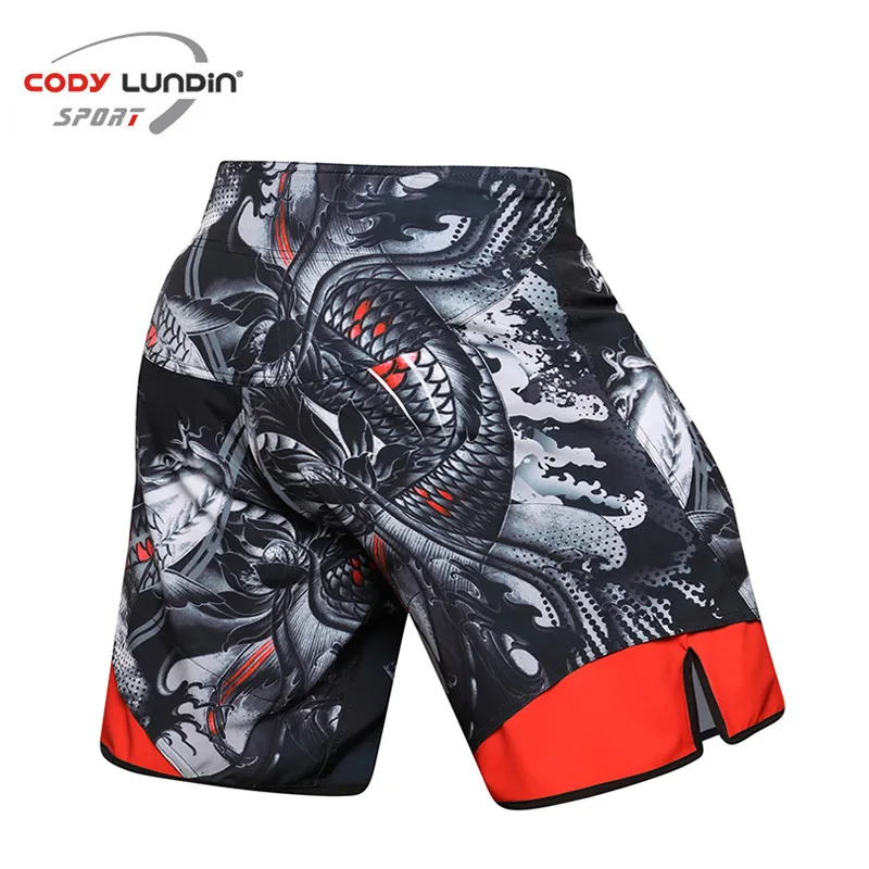 MMA Boxing Training Shorts Men\'s Muay Thai Sanda Fight Kickboxing Short Pants Gym Fitness Workout Trousers Running Sports Shorts