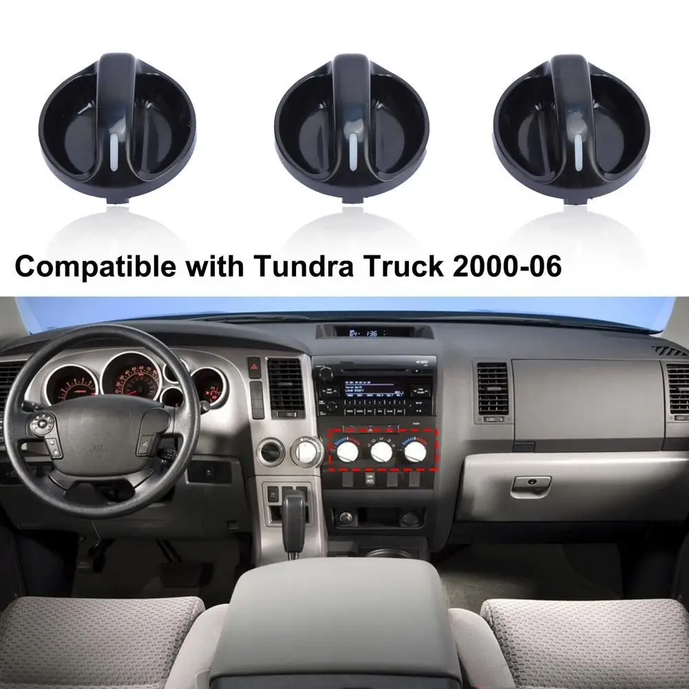 

3Pcs Air Conditioner Switch Car Styling Sturdy Compact Air Conditioning Heat Control Knob 55905 0C010 for