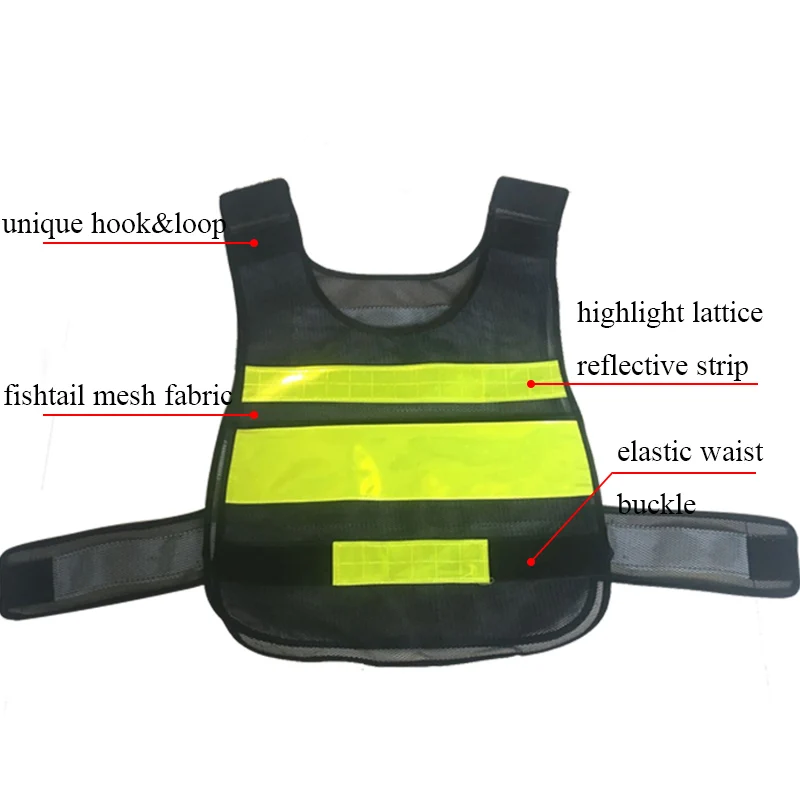 Gilet riflettente ad alta visibilità gilet di sicurezza da uomo gilet senza maniche giacca gilet stampa Logo spedizione gratuita gilet in bianco e