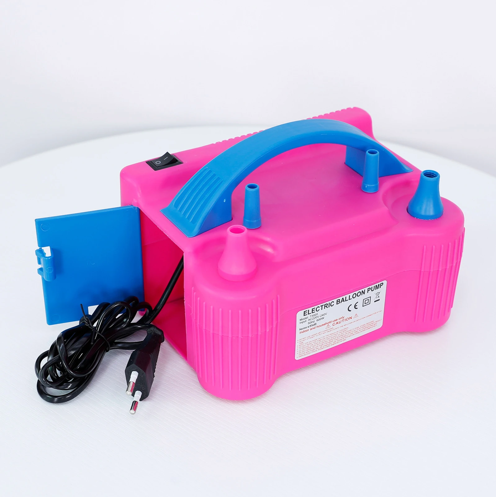 220V Electric High Power Two Nozzle Air Blower Balloon Inflator Pump Fast Portable Inflatable Tool