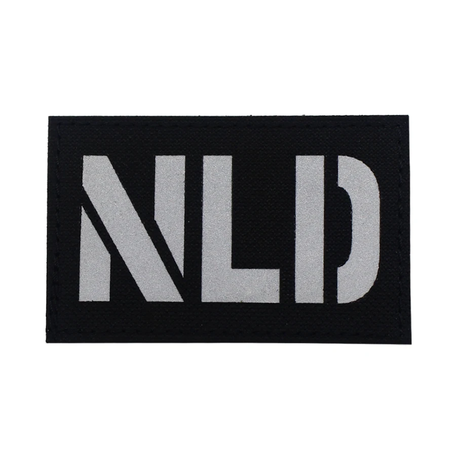 1PCS NLD The Netherlands Flag Infrared Reflective IR Patch Badge Holland National Emblem Dutch  Tactical Sticker Hook Loop image 6