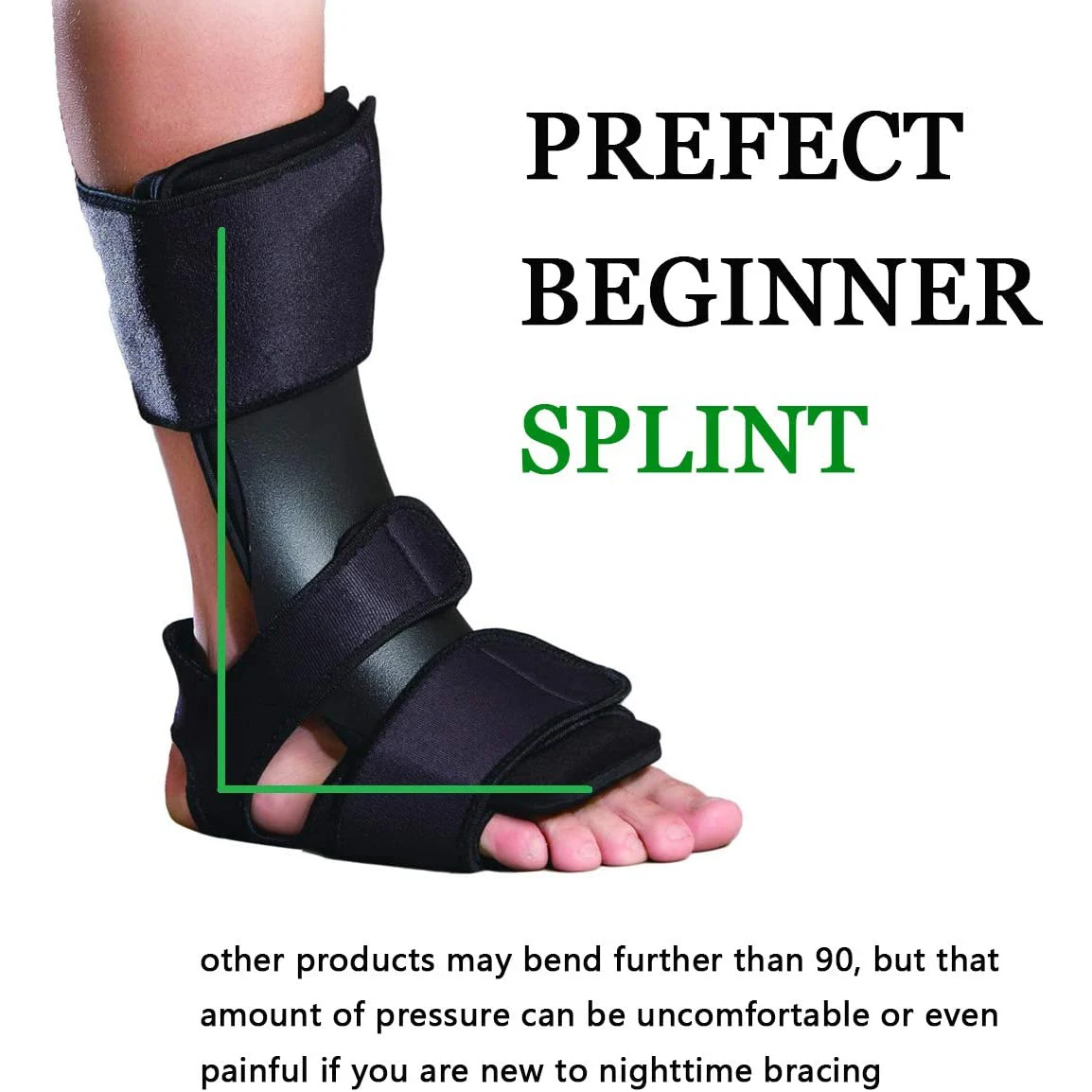 Plantar Fasciitis Night Splint Pain Relief, Foot Drop Brace for Sleeping, Achilles Tendon Stretcher Nighttime Ankle Dorsiflexion