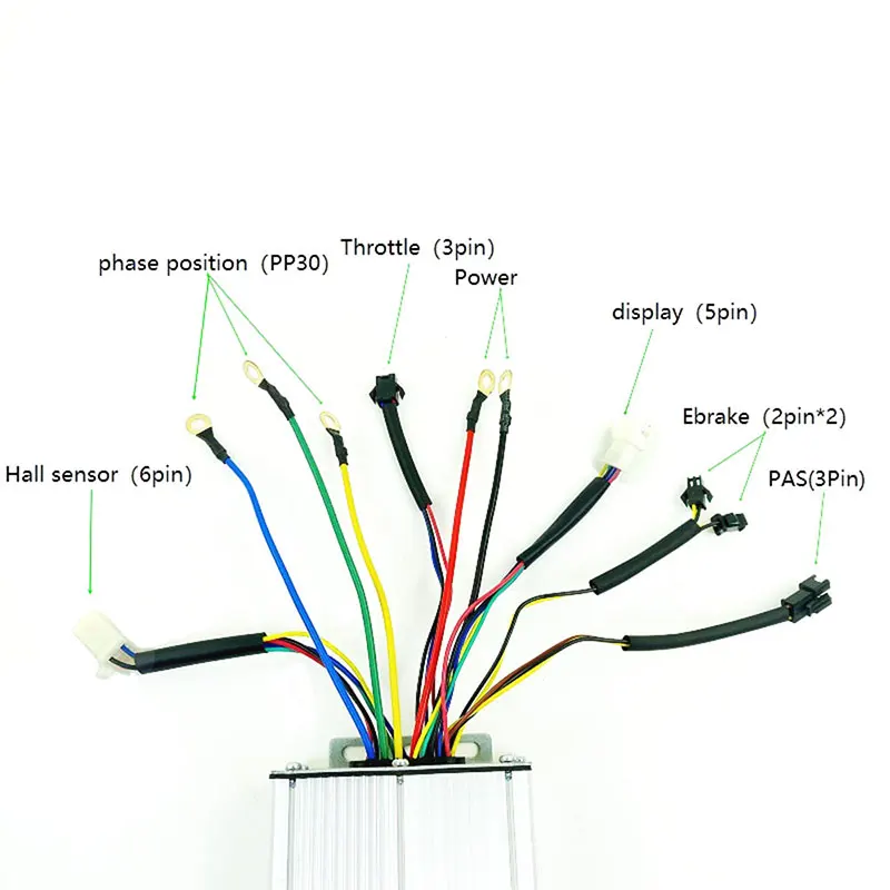 Electric Bicycle Controller Standard Square Wave  Kunteng KT 56V-90V 50A  for Ebike 3000W BLDC Motor Conversion Kit