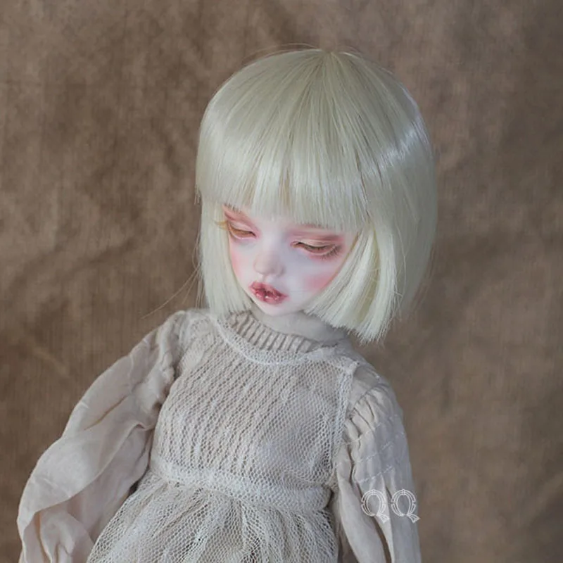 

New Style 1/3 1/4 1/6 1/8 Bjd SD Wig Hair High Temperature Short Wig Wire BJD Wig For BJD Doll Wig