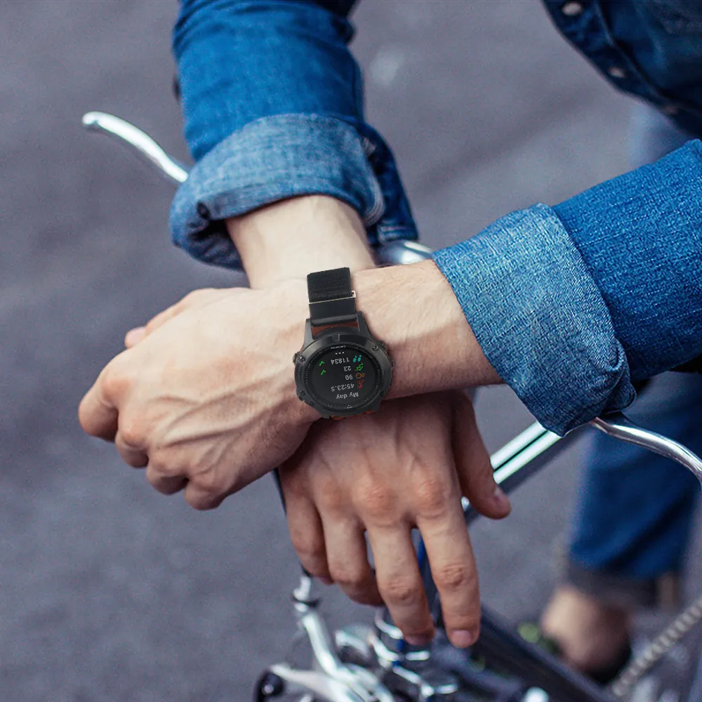 Watchband Straps For Garmin Fenix 7 5 Plus 6 Pro 22mm Coros VERTIX Nylon Loop Replacement For MARQ Series Band Bracelet Correa