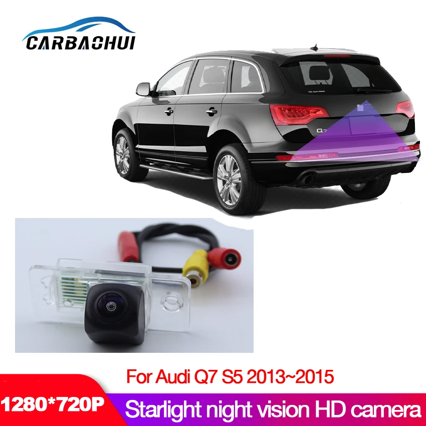 

Car Rear View Back Up Reverse Parking high quality Camera For Audi Q7 S5 2013~2015 Waterproof Night Vision CCD