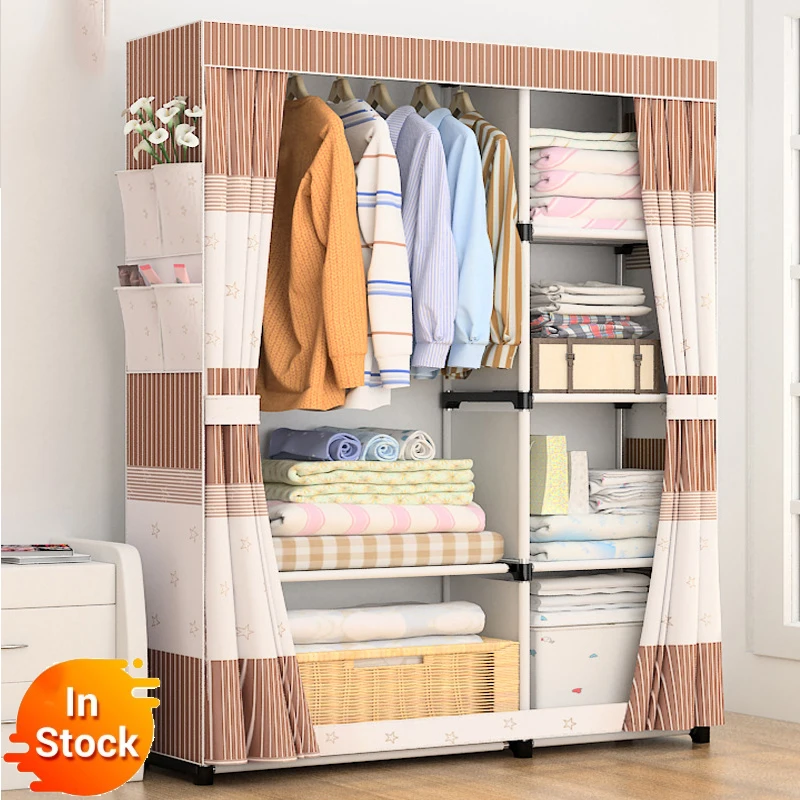 Delivery  normal DIY Non-woven fold Portable Storage  furniture When the quarter wardrobe  Cabinet bedroom furniture wardrobe