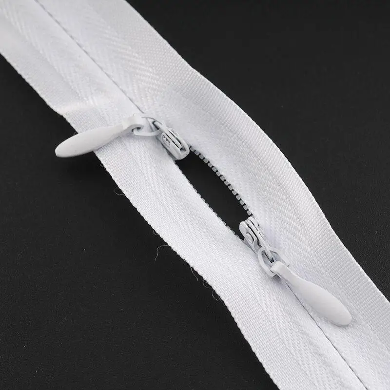 Double-headed invisible zippers for sewing Breastfeeding clothes zipper for garment No. 3 Nylon cloth soft baby feeding FZ34