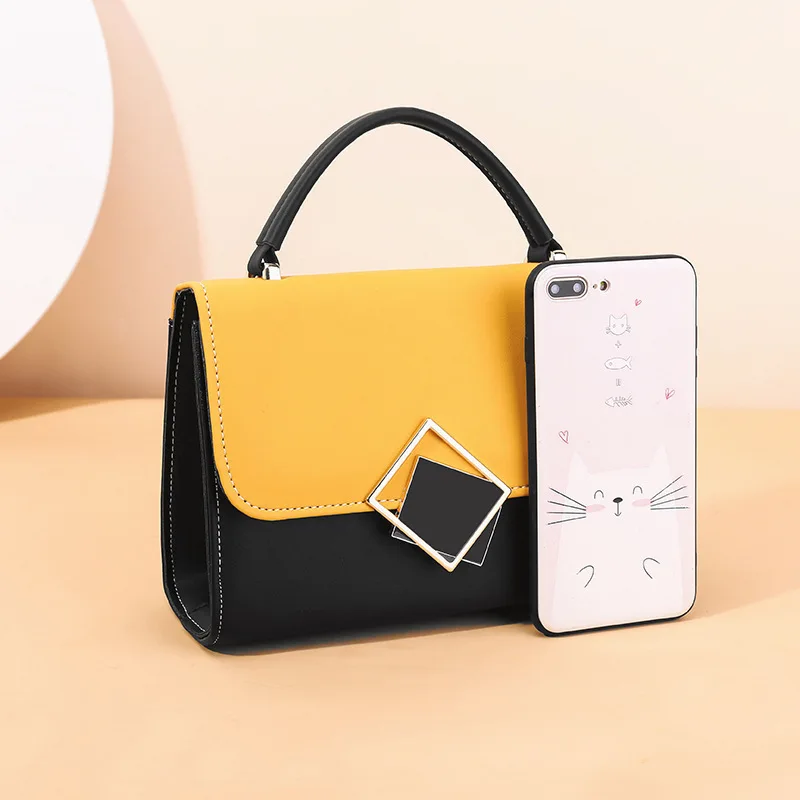 Women Small Handbag Luxury Messenger Bag High Quality PU Leather Shoulder Bag Ladies Lock Design Crossbody Bags Female Bolsas