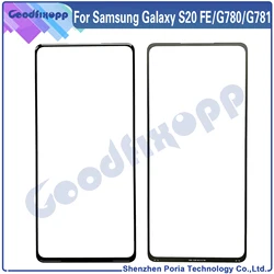 For Samsung Galaxy S20 FE G780F G780G LCD Display Touch Front Outer External Lens For Samsung S20FE 5G SM-G781B/DS Glass Screen