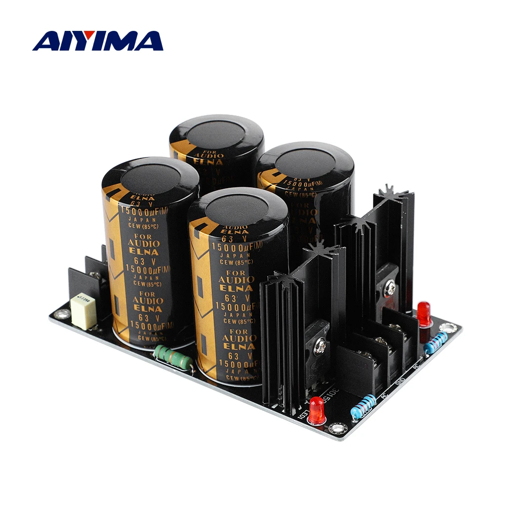 AIYIMA 120A Rectifier Filter Power Supply 63V 15000UF For Speaker Amplifier Schottky Filter Board 4 Capacitor Home Thea