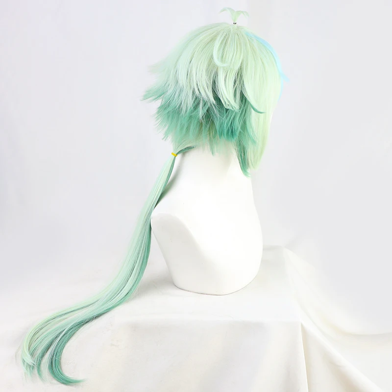 Sucrose-Perruque Synthétique Longue et Lisse pour Cosplay, Cheveux Mixtes Verts, Bonnet de Perruque Gratuit pour Halloween, Adulte, Homme et Femme