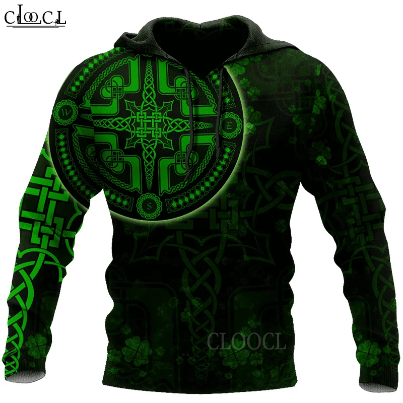 

HX Newest Popular St Patrick's Day Irish Hoodie Men Women Autumn 3D Print Fashion Harajuku Casual Tracksuit Drop Shipping