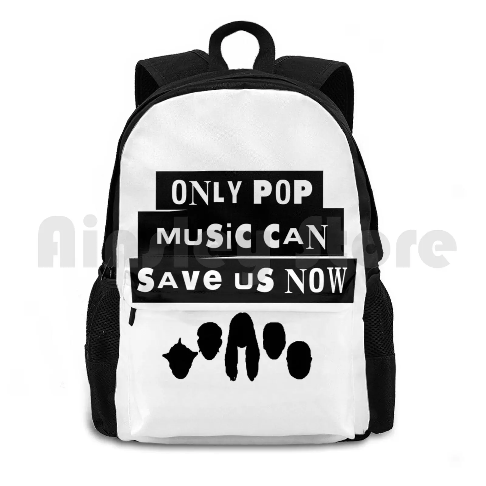 Only Pop Music Can Save Us Now Outdoor Hiking Backpack Waterproof Camping Travel The Young Ones Rik Mayall Adrian Edmondson