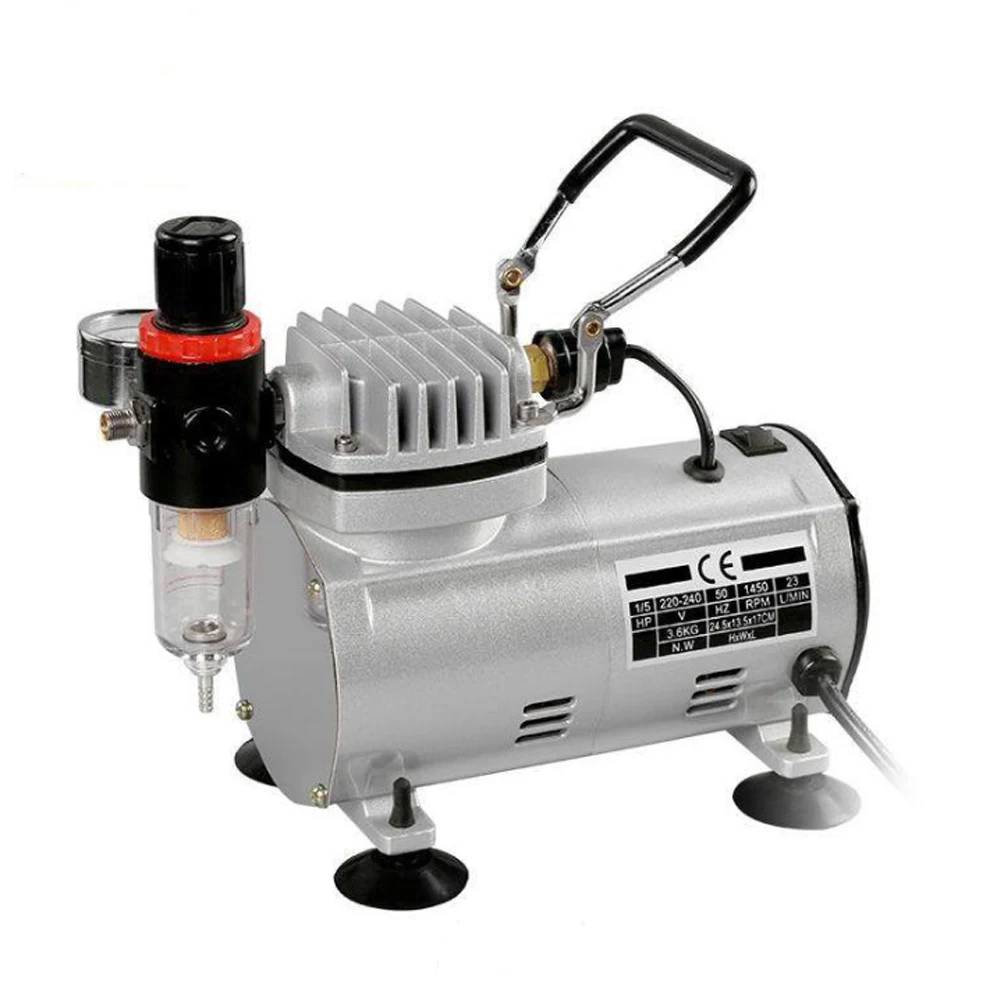 

AC-18 Series Power Tools Portable Airbrush Spray Mini Air Compressor Professional Gravity Feed Dual-Action Piston Air Compressor