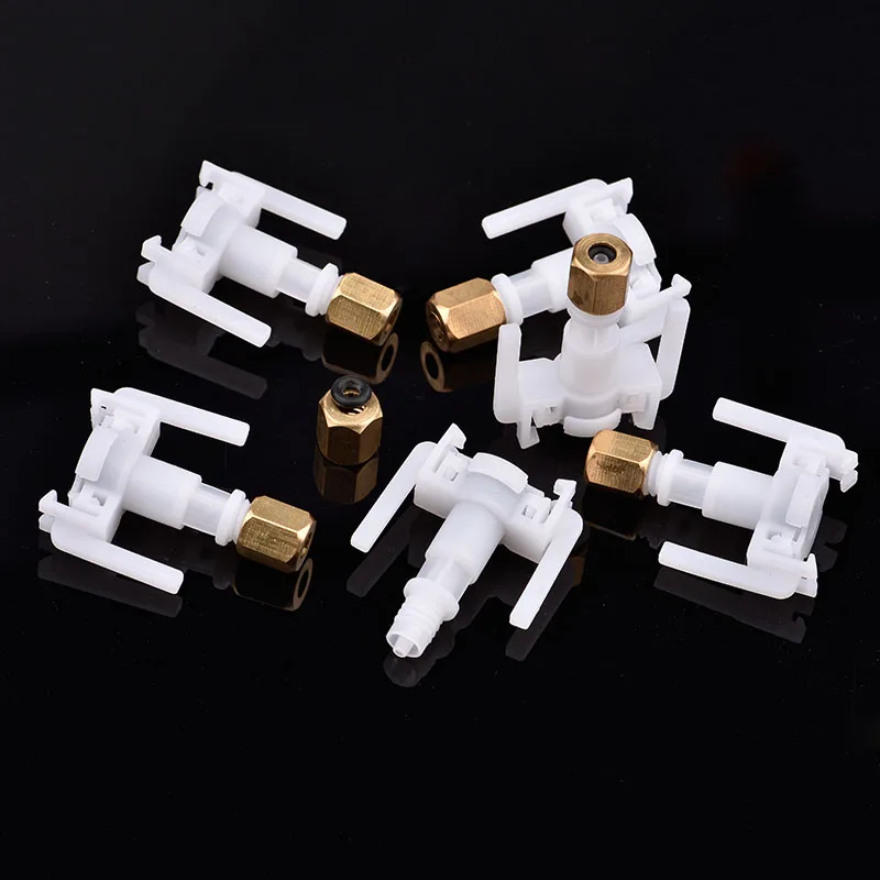 10 PCS eco solvent DX5 XP600 Damper Connector for Mimaki JV33 160 130 JV5 TS3 TS5 Pipe Copper Screw