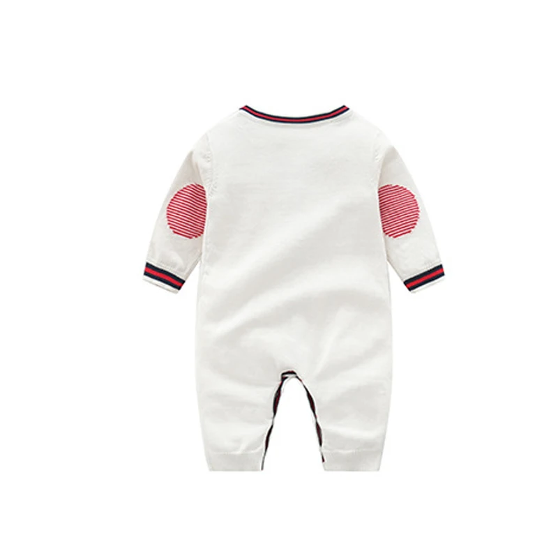 IYEAL Newborn Baby Boy Rompers Toddler Jumpsuit Girls V-neck Knitted Baby Clothes Infant Boy Overalls Children Outfit Spring