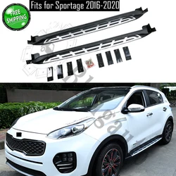 Fits for KIA Sportage 2016 2017 2018 2019 2020 2Pcs left right running board side steps nerf bar car pedal side stairs