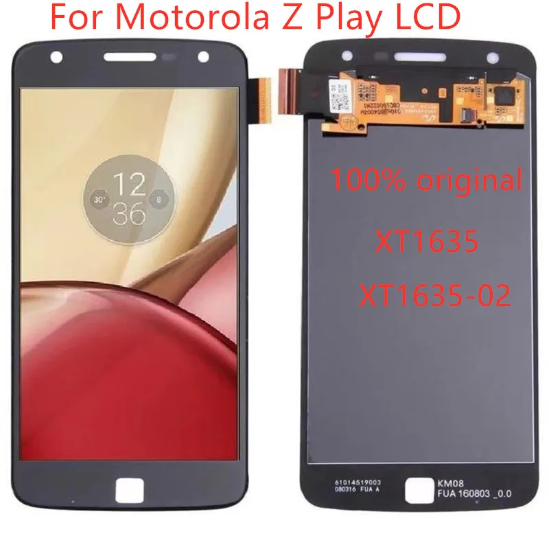 

ЖК-дисплей для Motorola Z Play, 5,5 дюйма, Moto Z Play XT1635, детали для сенсорного ЖК-экрана