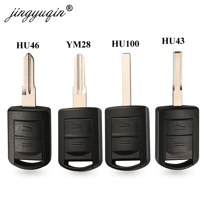 jingyuqin 2 Buttons Remote Car Key Case Shell for Opel Vauxhall Corsa c Meriva astra h j g d Combo Auto keys Fob Micro Switch