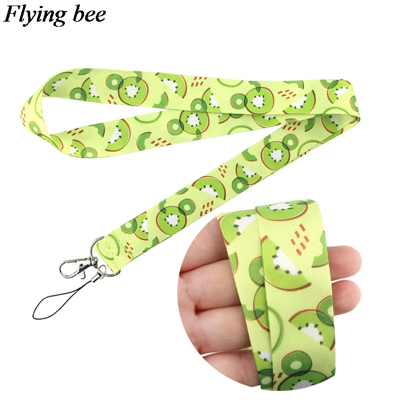 Flyingbee киви Фрукты брелок мультфильм фрукты телефон ремешок женский модный ремешок на шею для ID карты ключи телефона X0649
