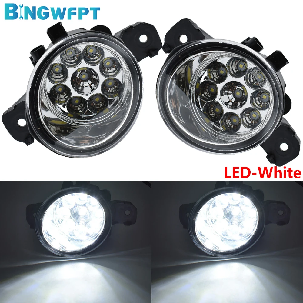 1Pair Car LED Bulb Fog Light Fog Lamp Daytime Running Light 12V For Renault Clio 2 BB012_, CB012 Hatchback 1998-2004